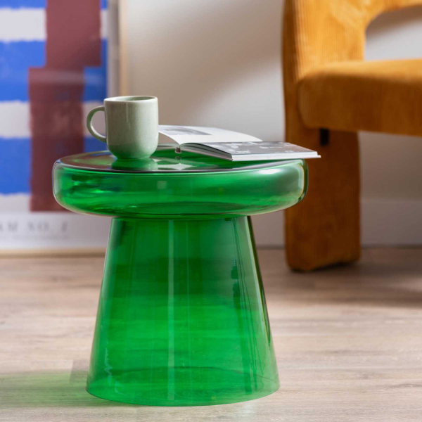 Table d'appoint en verre coloré Simpleza - LEITMOTIV