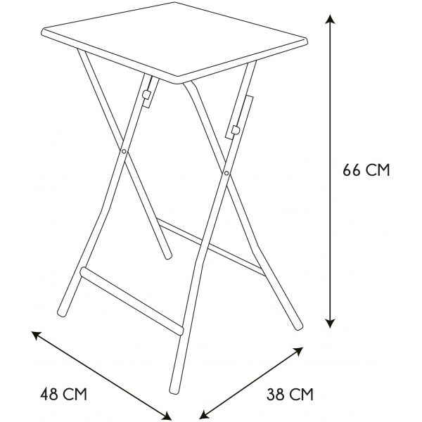 Table d'appont plateau en bois ULM - CMP-3572