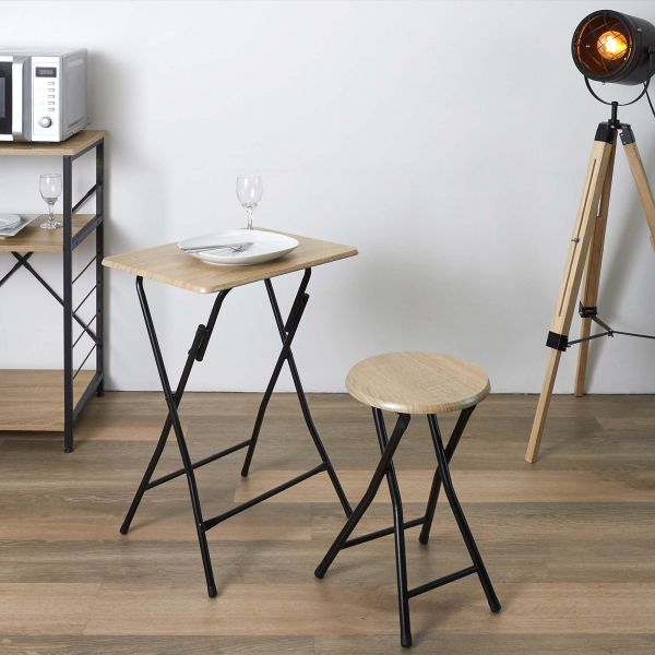 Table d'appont plateau en bois ULM - THE HOME DECO FACTORY