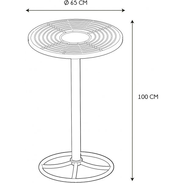 Table bar intérieur extérieur Surabaya - CMP-3511