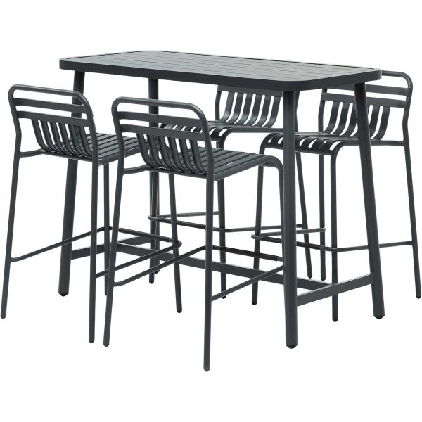 Table de bar mange debout en aluminium Miami