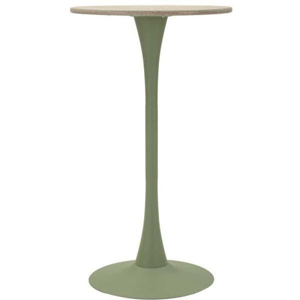 Table de bar en métal et MDF Alaska 60 x 106 cm