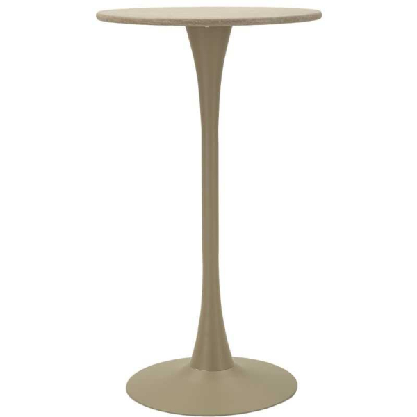 Table de bar en métal et MDF Alaska 60 x 106 cm