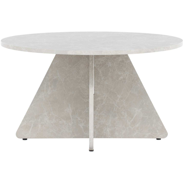 Table basse en MDF effet marbre Bootcut 80 x 45 cm - VEN-1113