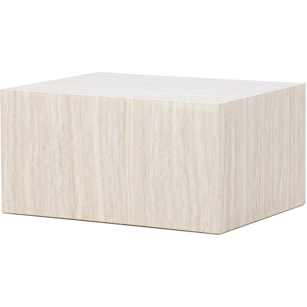 Table basse en MDF effet travertine York 40 x 60 x 80 cm - 329