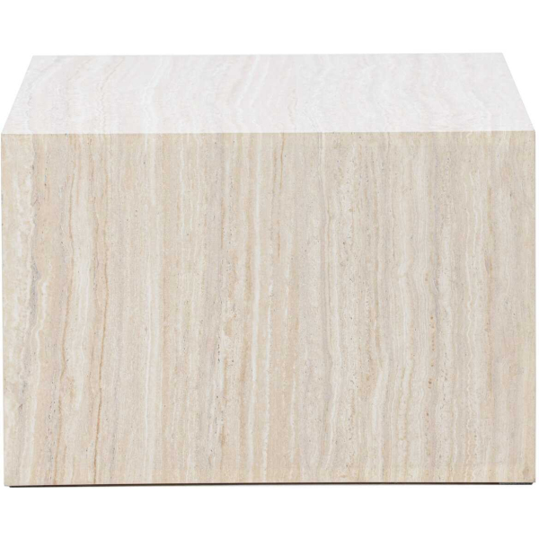 Table basse en MDF effet travertine York 40 x 60 x 80 cm - 5