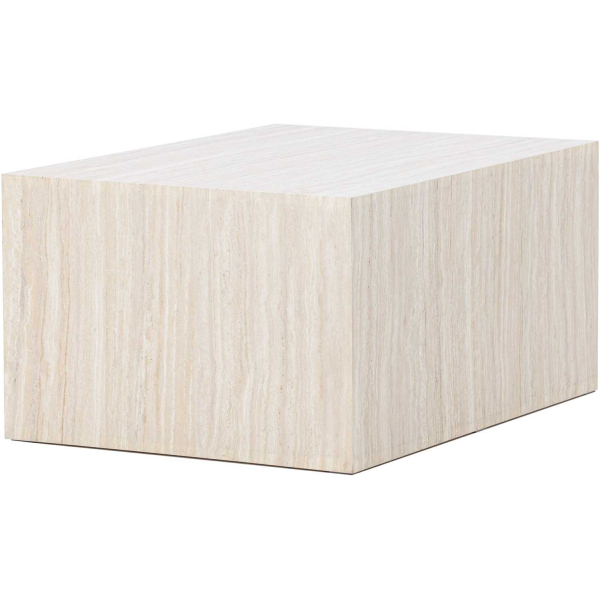 Table basse en MDF effet travertine York 40 x 60 x 80 cm - 6