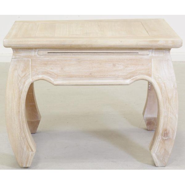 Table basse en acajou blanchi OPIUM - 6