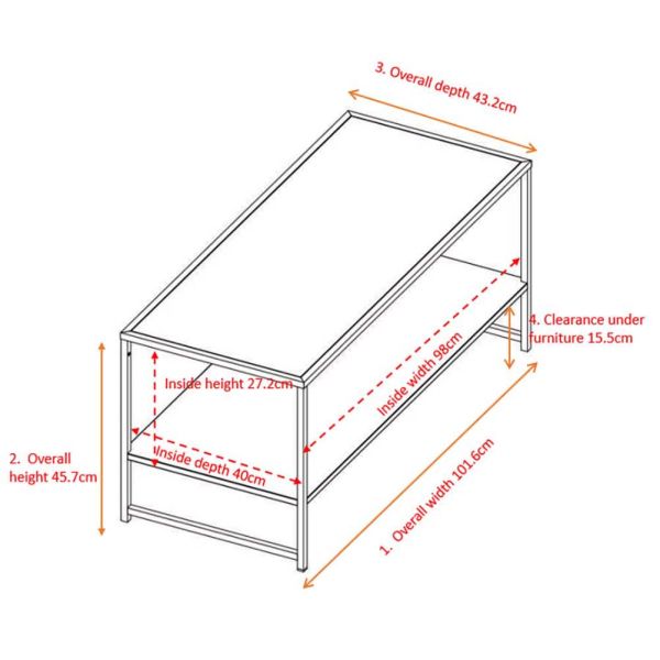 Table basse en acier Staal - VEN-0101