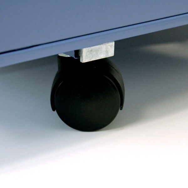 Table basse en acier sur roulettes Habitat 90 cm - 5