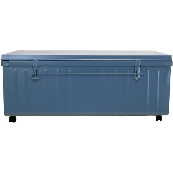 Table basse en acier sur roulettes Habitat 90 cm - PHS-0481