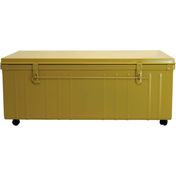 Table basse en acier sur roulettes Habitat 90 cm - PHS-0479