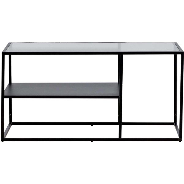 Table basse en acier et verre Campinas - VEN-1030