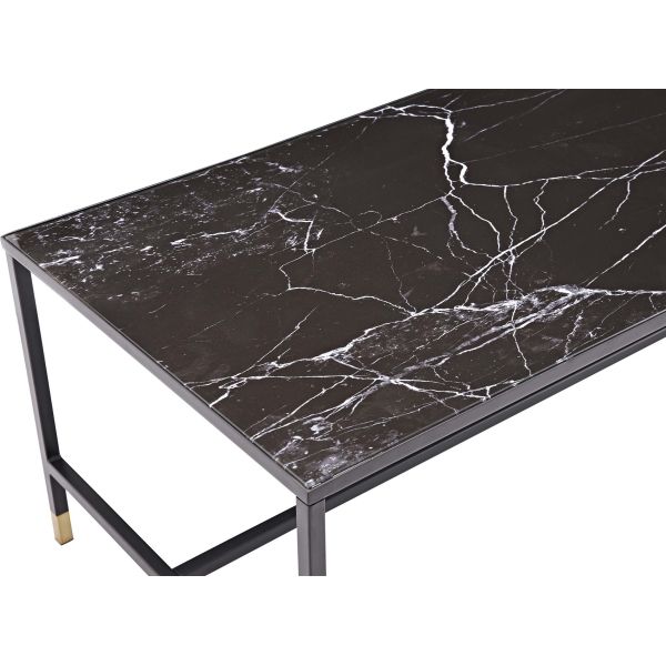 Table basse en acier et verre Dipp - 199