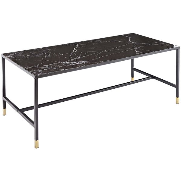 Table basse en acier et verre Dipp