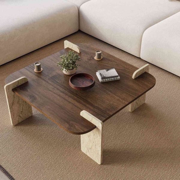 Table basse en aggloméré Afrolli - HANAH HOME