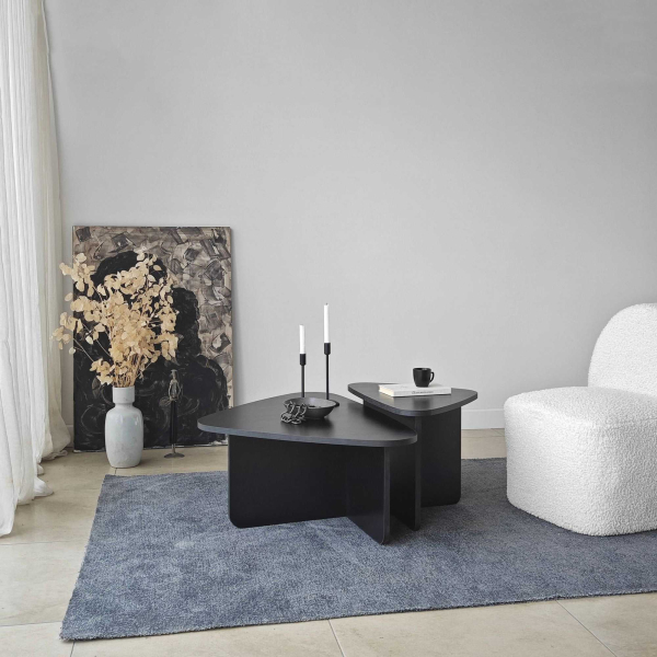 Table basse en aggloméré Ballare Set - HANAH HOME