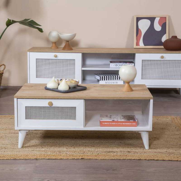 Table basse en aggloméré Calvin - HANAH HOME