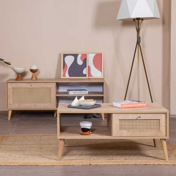 Table basse en aggloméré Calvin - HANAH HOME