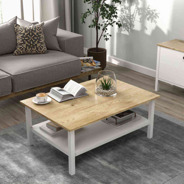 Table basse en aggloméré Frannie - HANAH HOME