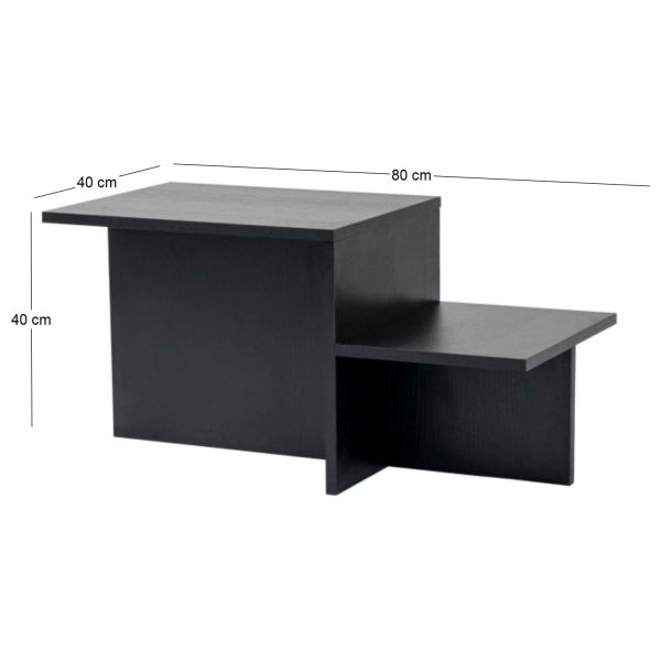 Table basse en aggloméré 80 x 40 x 40 cm Harmony - 7