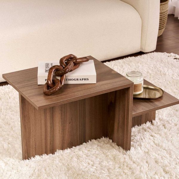 Table basse en aggloméré 80 x 40 x 40 cm Harmony - 6