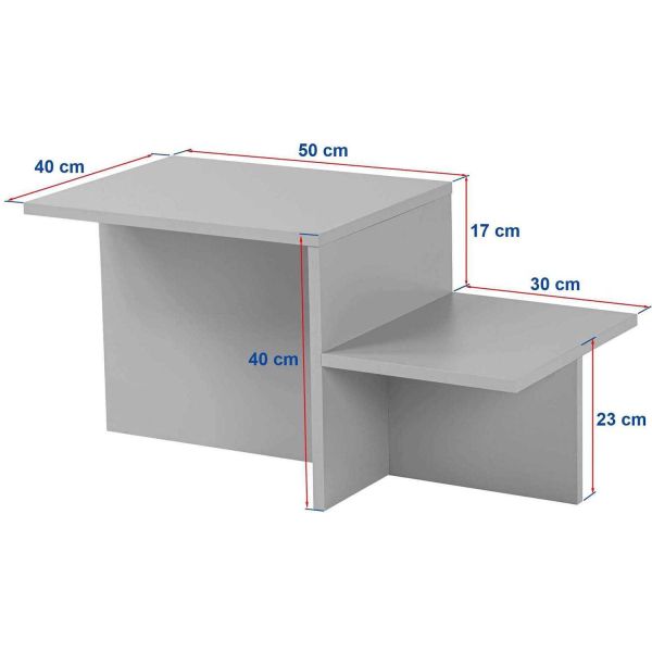 Table basse en aggloméré 80 x 40 x 40 cm Harmony - ASI-1704