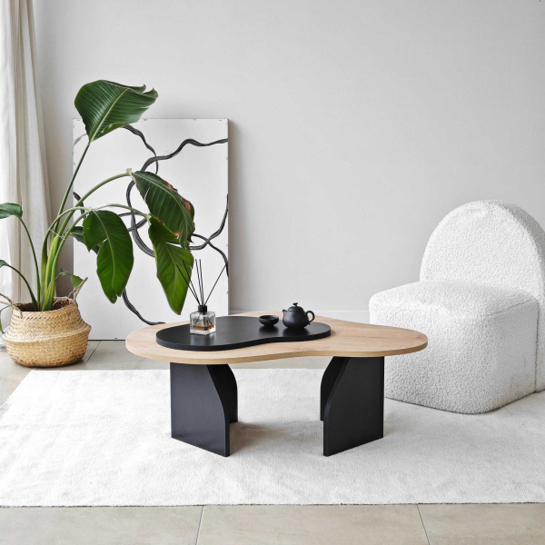 Table basse en aggloméré Melted - HANAH HOME