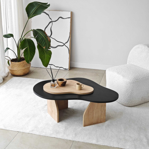 Table basse en aggloméré Melted - HANAH HOME