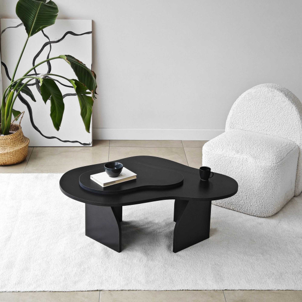 Table basse en aggloméré Melted - HANAH HOME