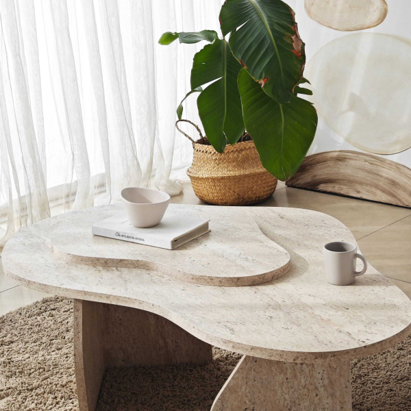 Table basse en aggloméré Melted - 6