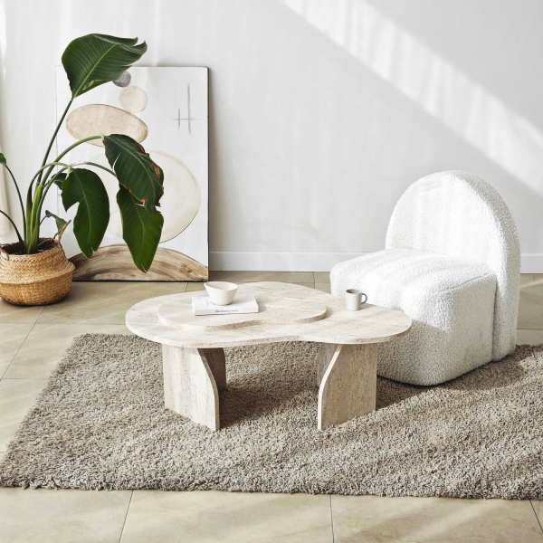 Table basse en aggloméré Melted - HANAH HOME
