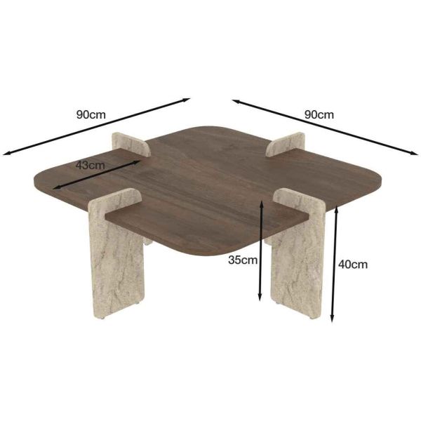 Table basse en aggloméré Poalla - ASI-2769