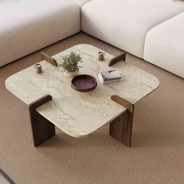 Table basse en aggloméré Poalla - HANAH HOME