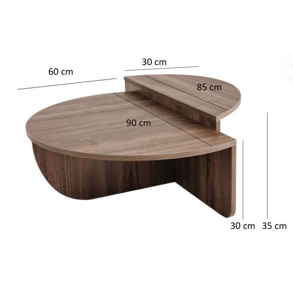 Table basse en aggloméré Podium - ASI-0345