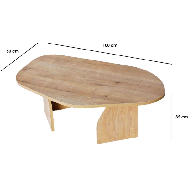 Table basse en aggloméré Rock - ASI-1718