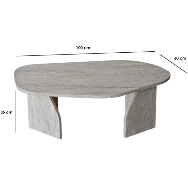 Table basse en aggloméré Rock - ASI-1719