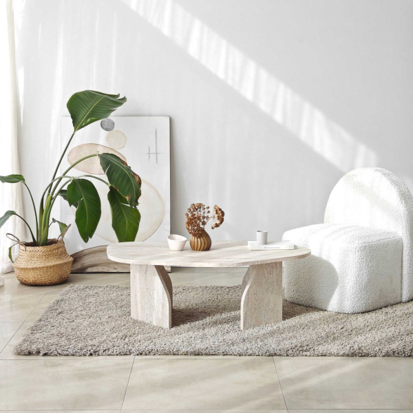 Table basse en aggloméré Rock - HANAH HOME