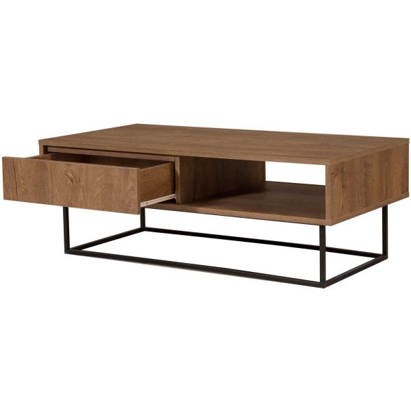 Table basse en aggloméré et métal Dale - 6