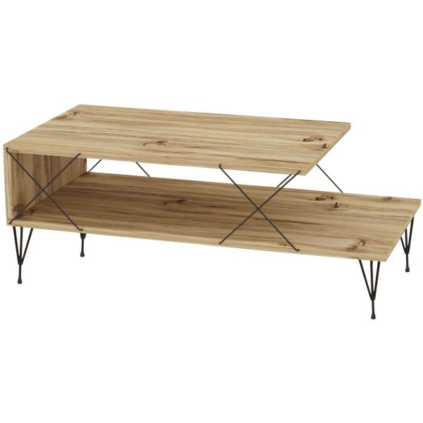 Table basse en aggloméré et métal Loire - 54,90