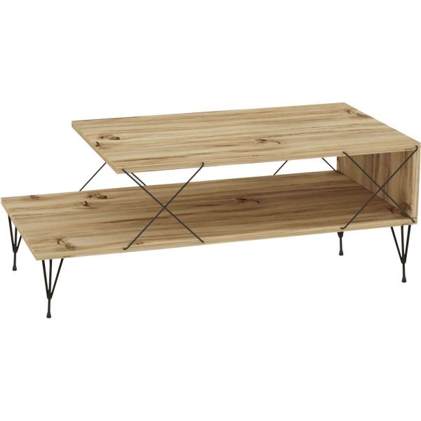 Table basse en aggloméré et métal Loire