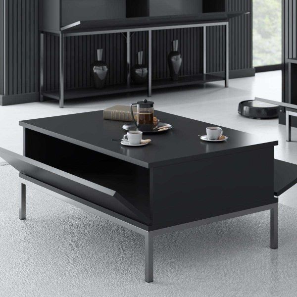 Table basse en agglomeré et métal Lord - 169