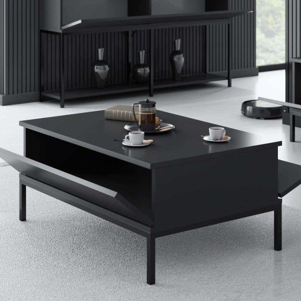 Table basse en agglomeré et métal Lord - 169