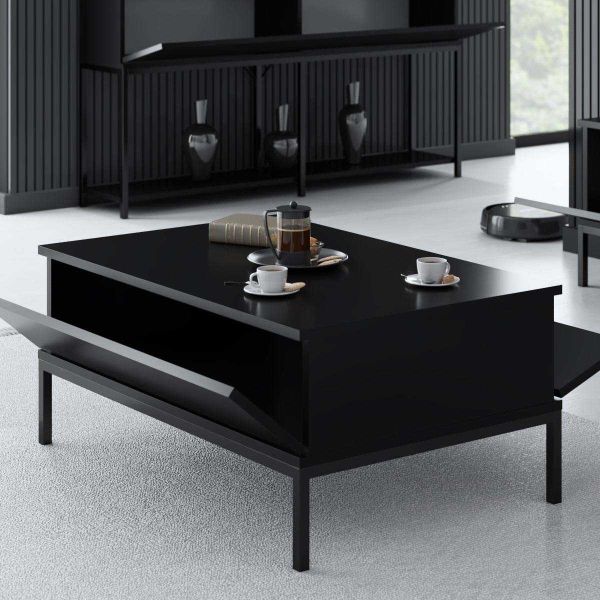 Table basse en agglomeré et métal Lord - 169