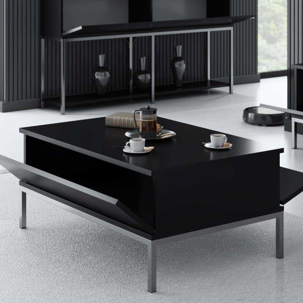 Table basse en agglomeré et métal Lord - 169