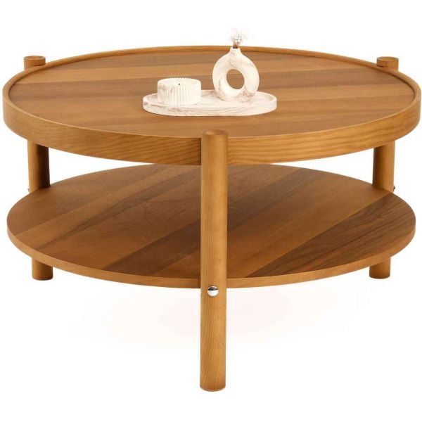 Table basse en bois Monza - HANAH HOME
