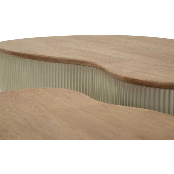 Table basse en bois d'hévéa Frankfurt (Set de 2) - 8