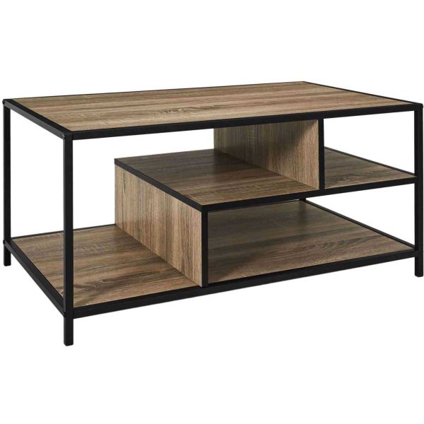 Table basse en bois et métal Edison