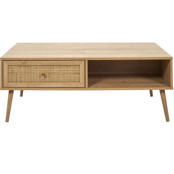 Table basse en bois 1 tiroir Bali - 119