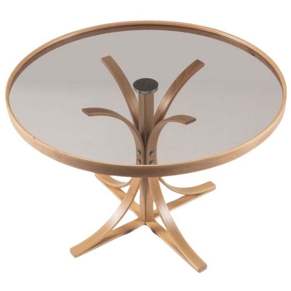 Table basse en bois et verre trempé Boston - HANAH HOME